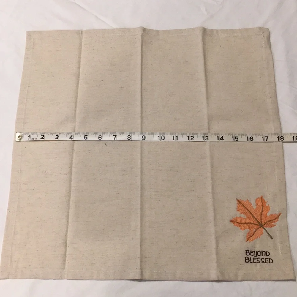 Handmade Towels Napkins Set of 4 Autumn Leaf New